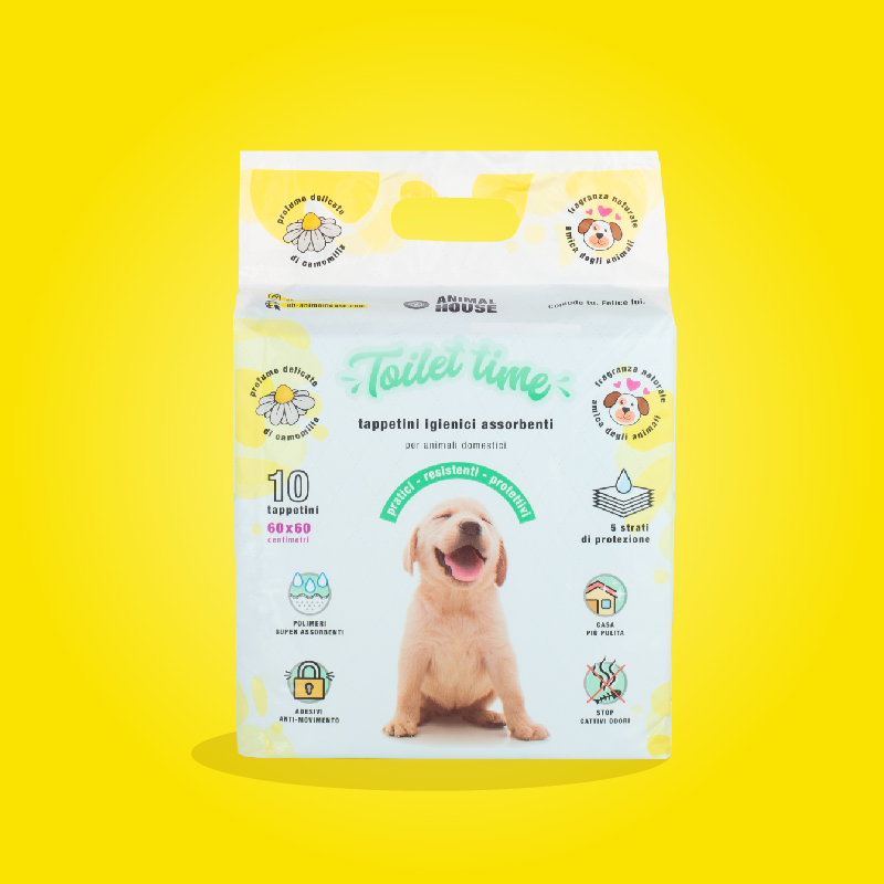 Tappetini igienici assorbenti profumati camomilla per cani