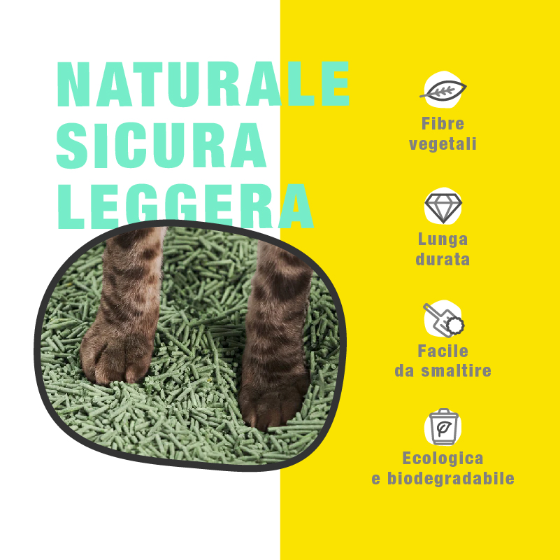 Lettiera Vegetale per Gatti in Tofu - immagine 3