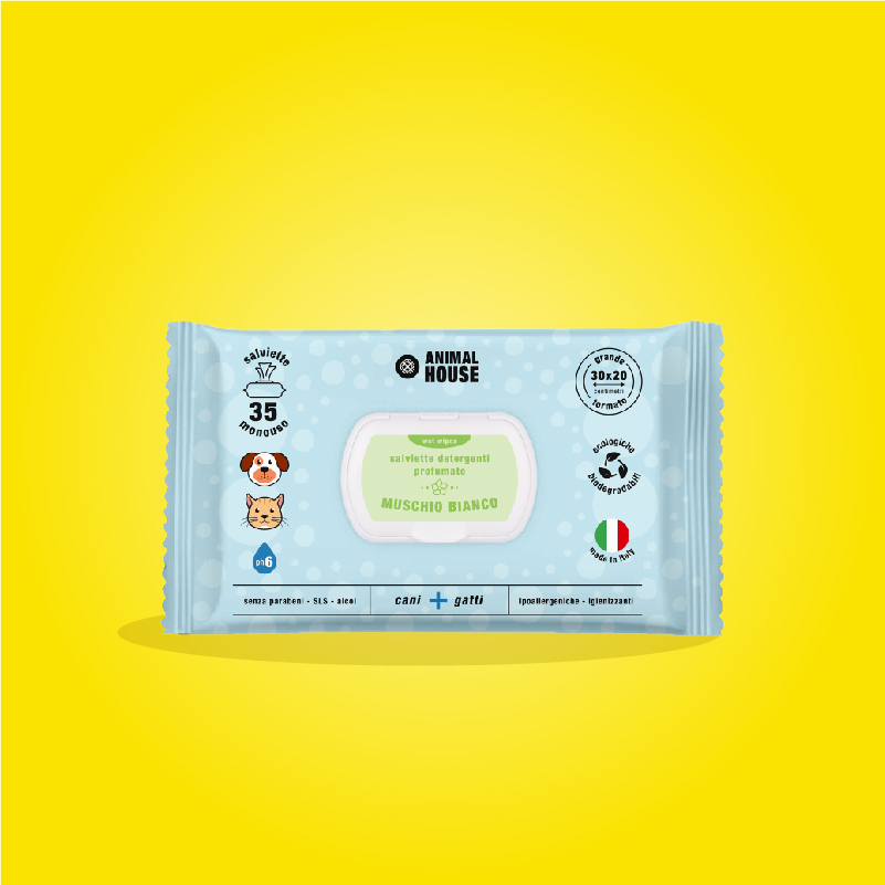 Salviette Detergenti Profumate al muschio bianco