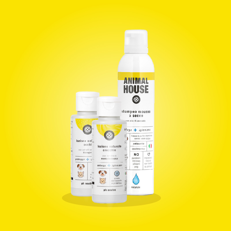 Kit igiene quotidiana Comfort Care per cani e gatti